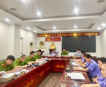 LIÊN NGÀNH TƯ PHÁP HUYỆN THƯỜNG TÍN TỔ CHỨC HỘI NGHỊ RÀ SOÁT TIN BÁO, TỐ...